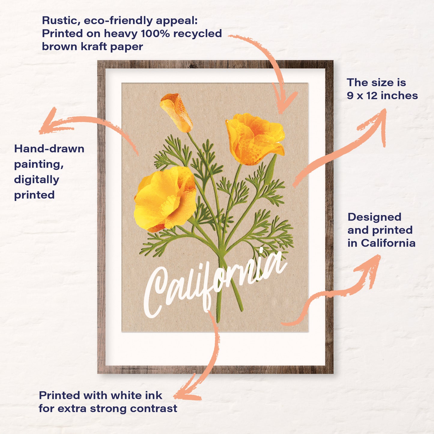 California Poppies Art Print