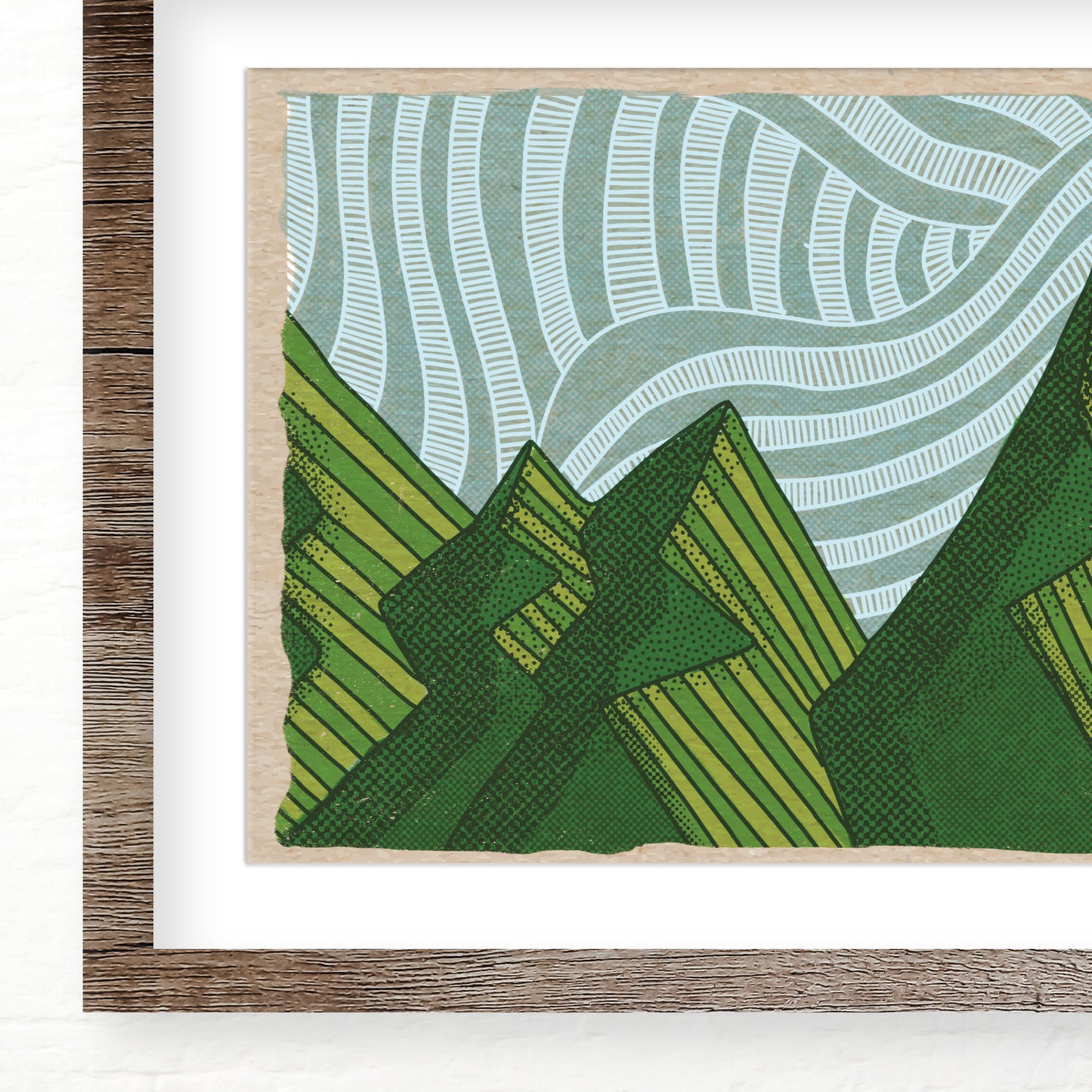 Mountain View Panoramic Art Print