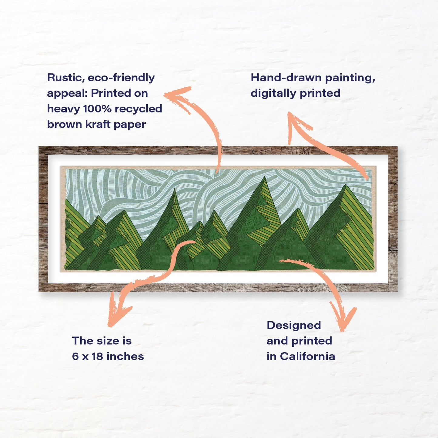 Mountain View Panoramic Art Print