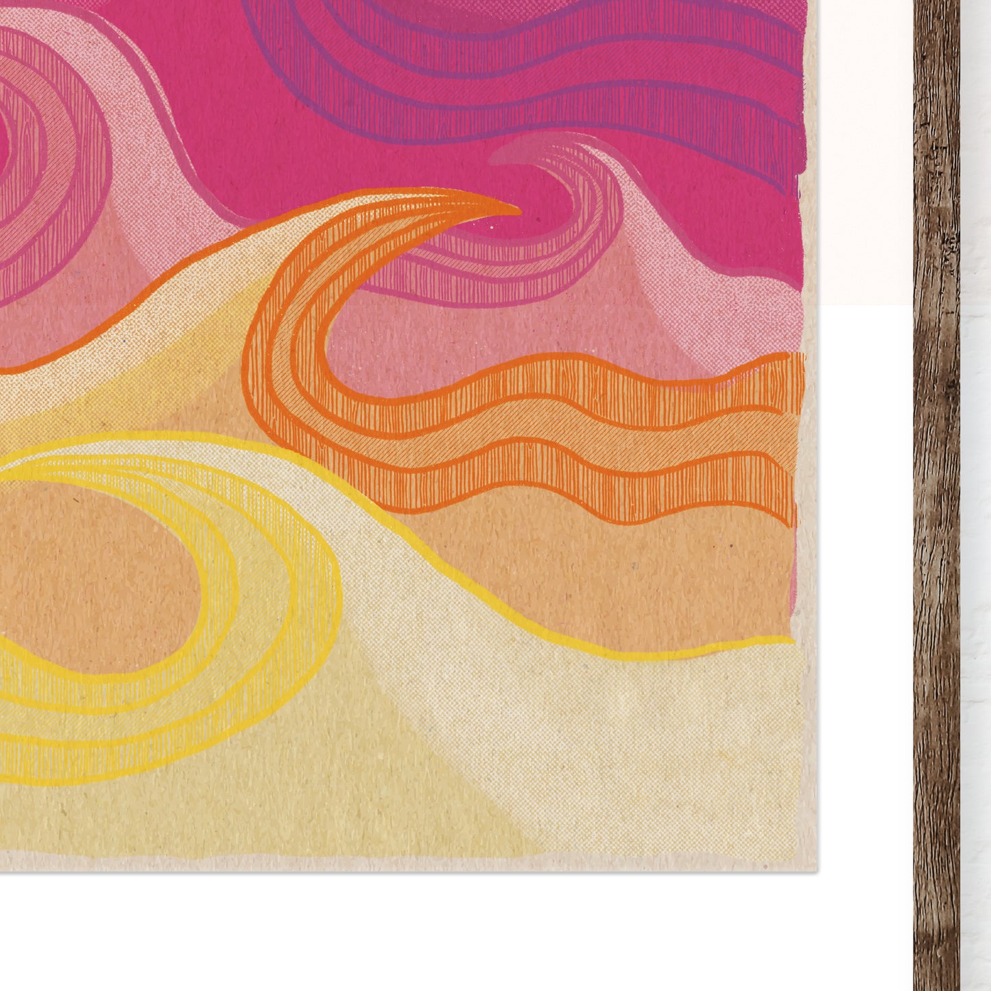 Purple Waves Art Print