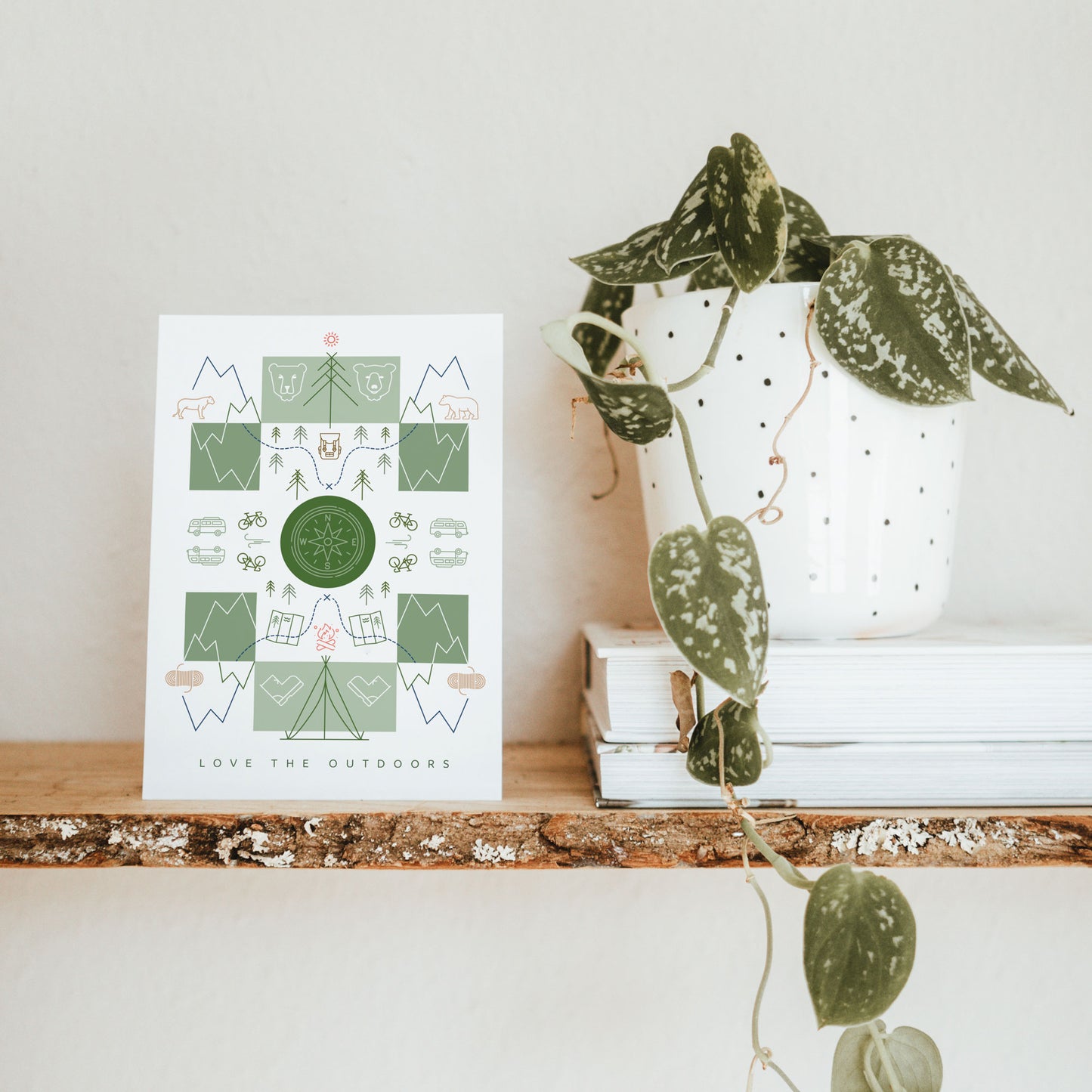 Love the Outdoors – Small Art Print