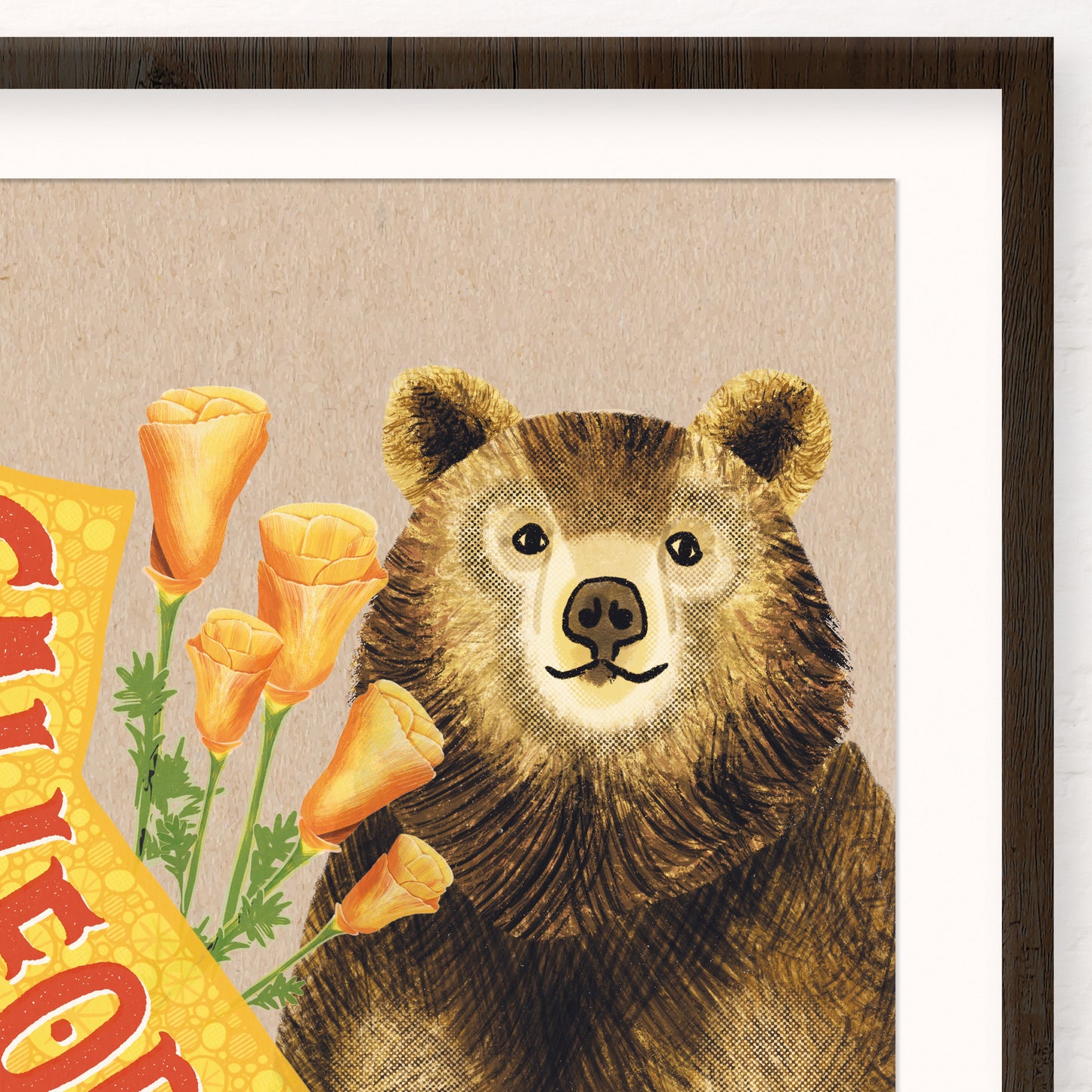 California Bear Art Print