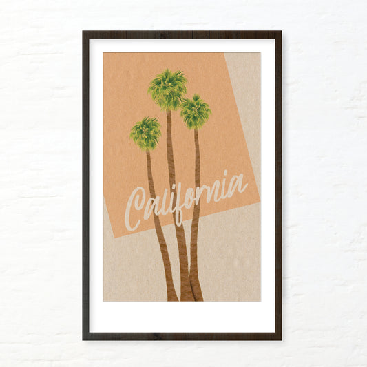 California Palm Trees Art Print