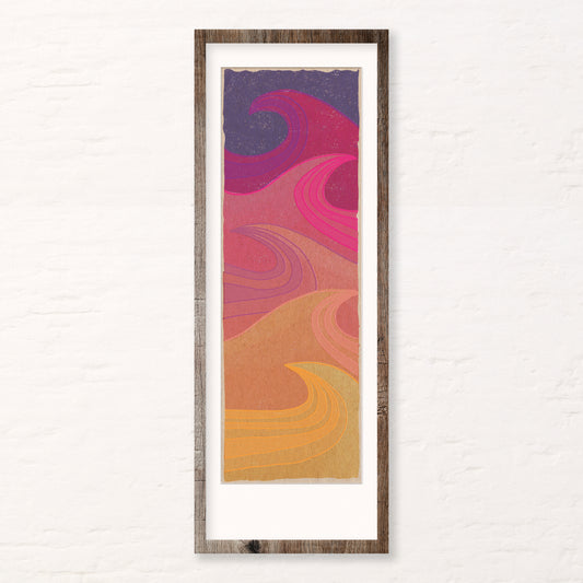 Purple Waves Panoramic Art Print