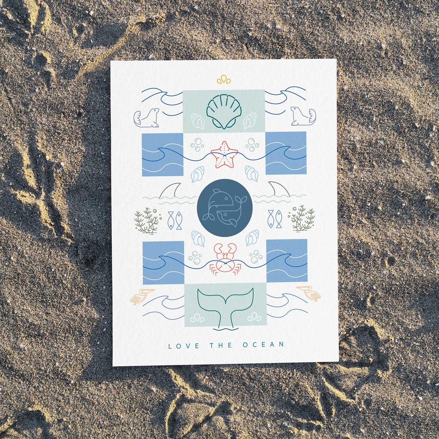 Love the Ocean – Art Print
