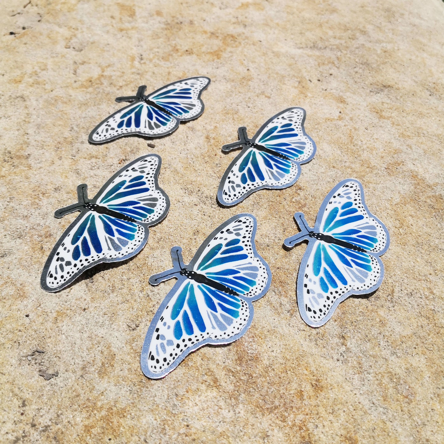 Magic Butterfly Sticker – Silver