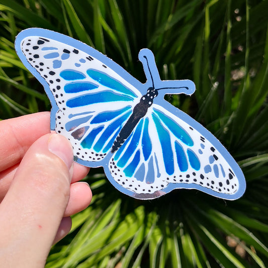 Magic Butterfly Sticker – Silver