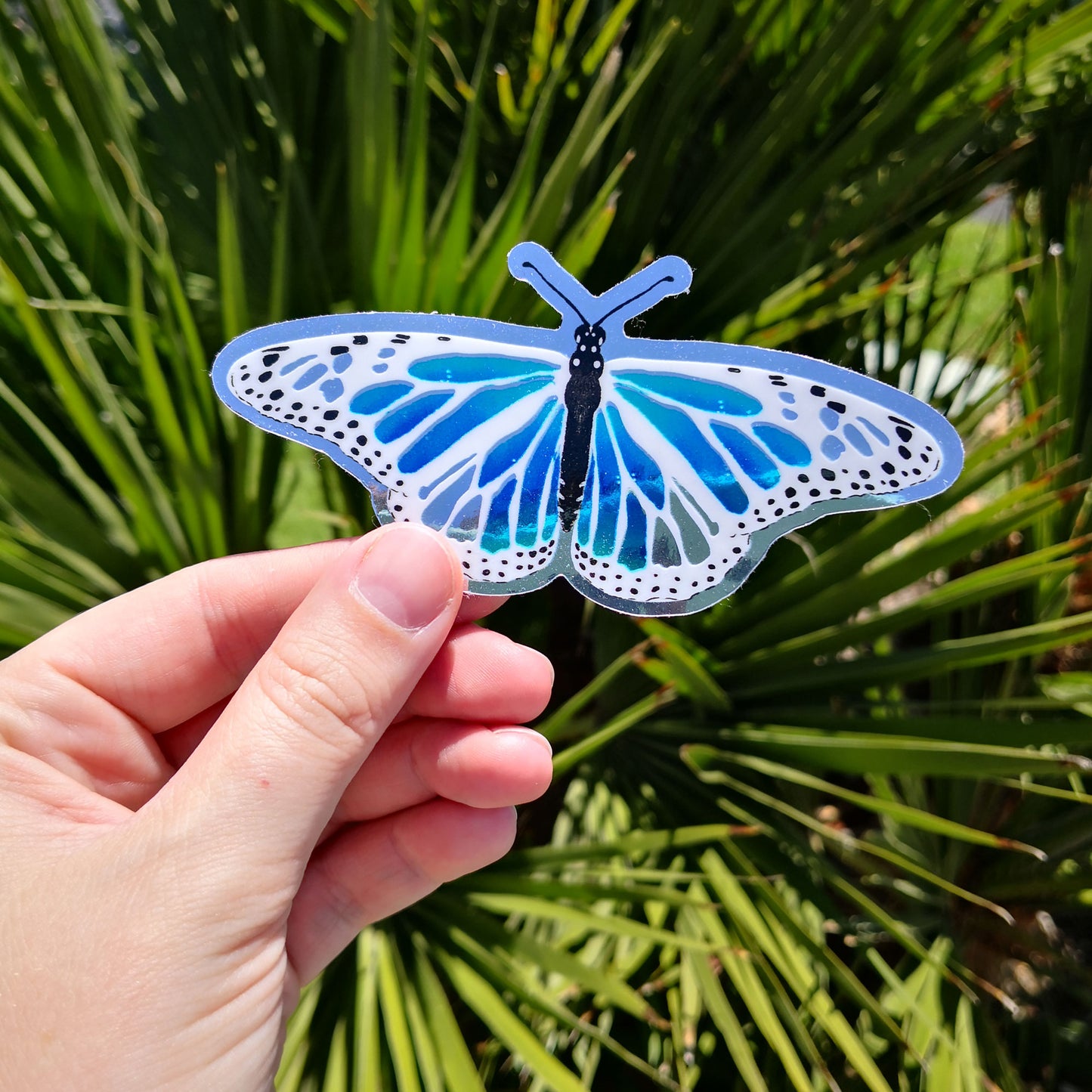 Magic Butterfly Sticker – Silver