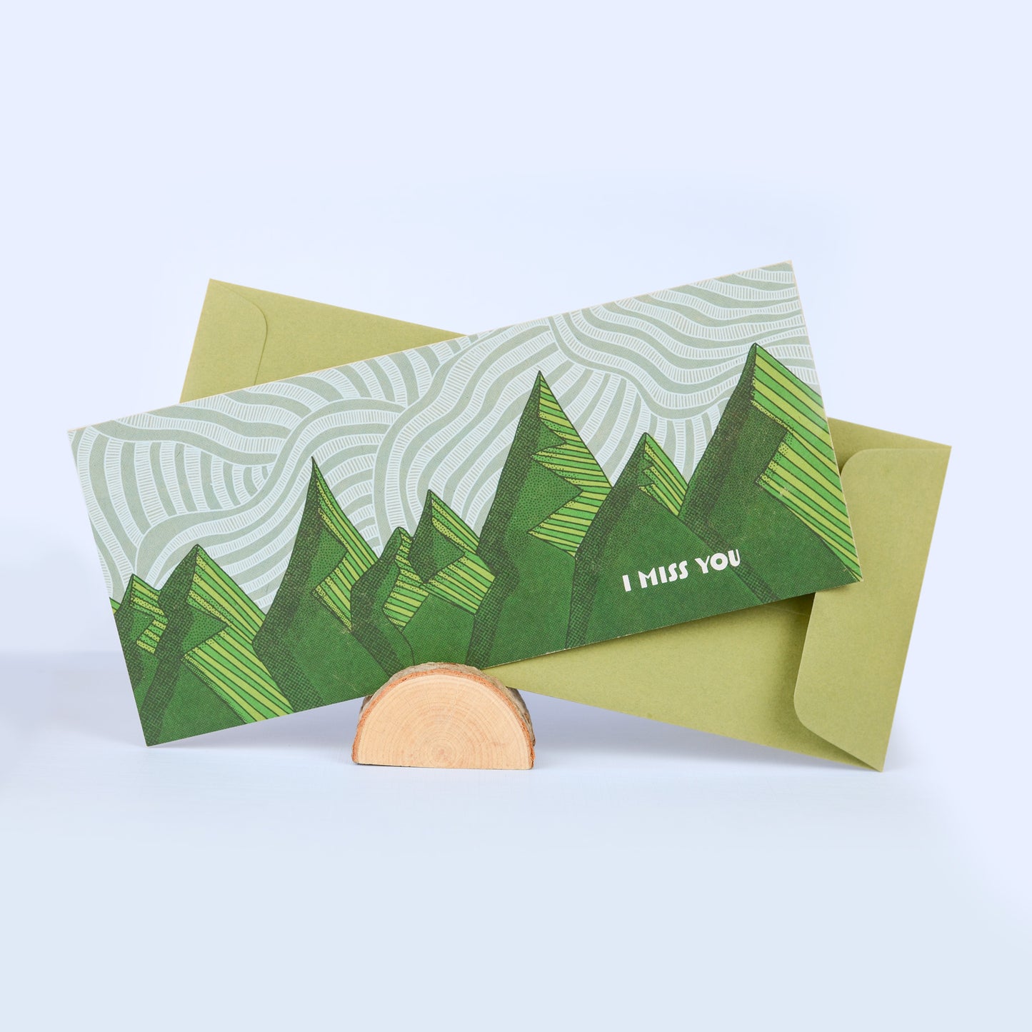 Miss You Card - Mountains