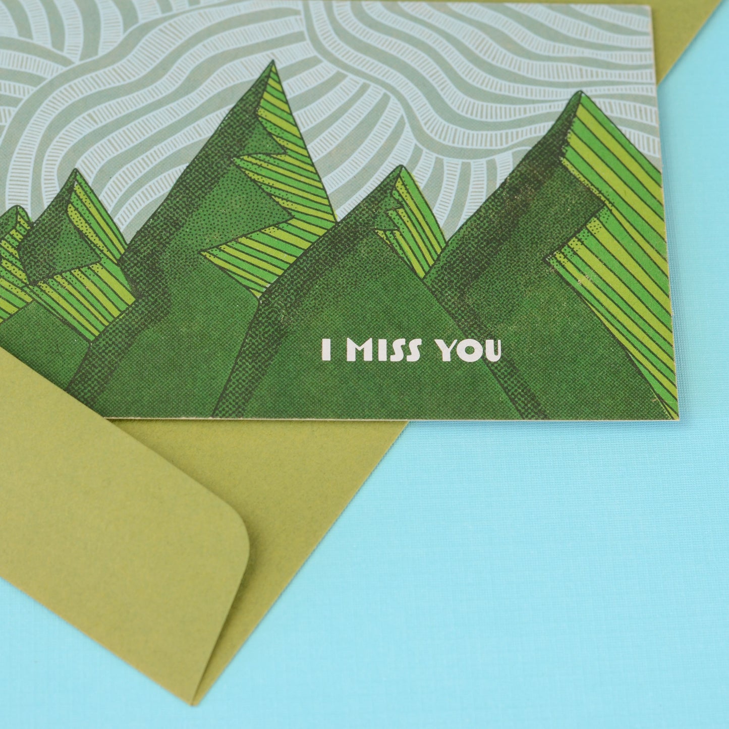 Miss You Card - Mountains