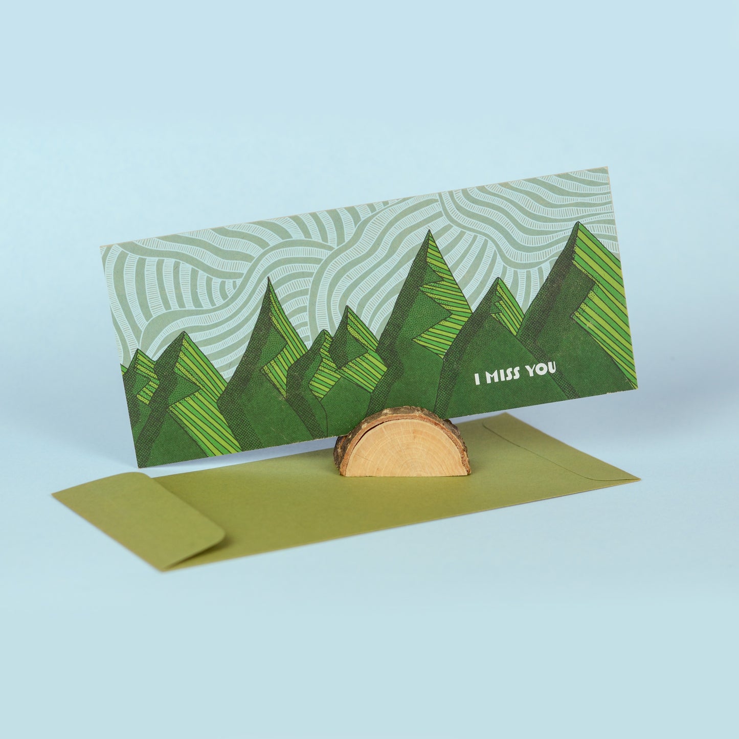 Miss You Card - Mountains