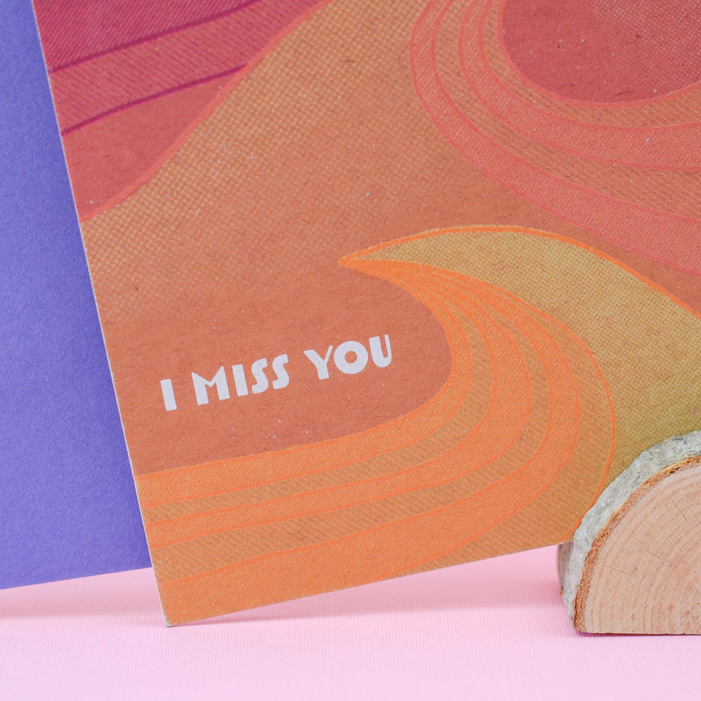 Miss You Card - Waves