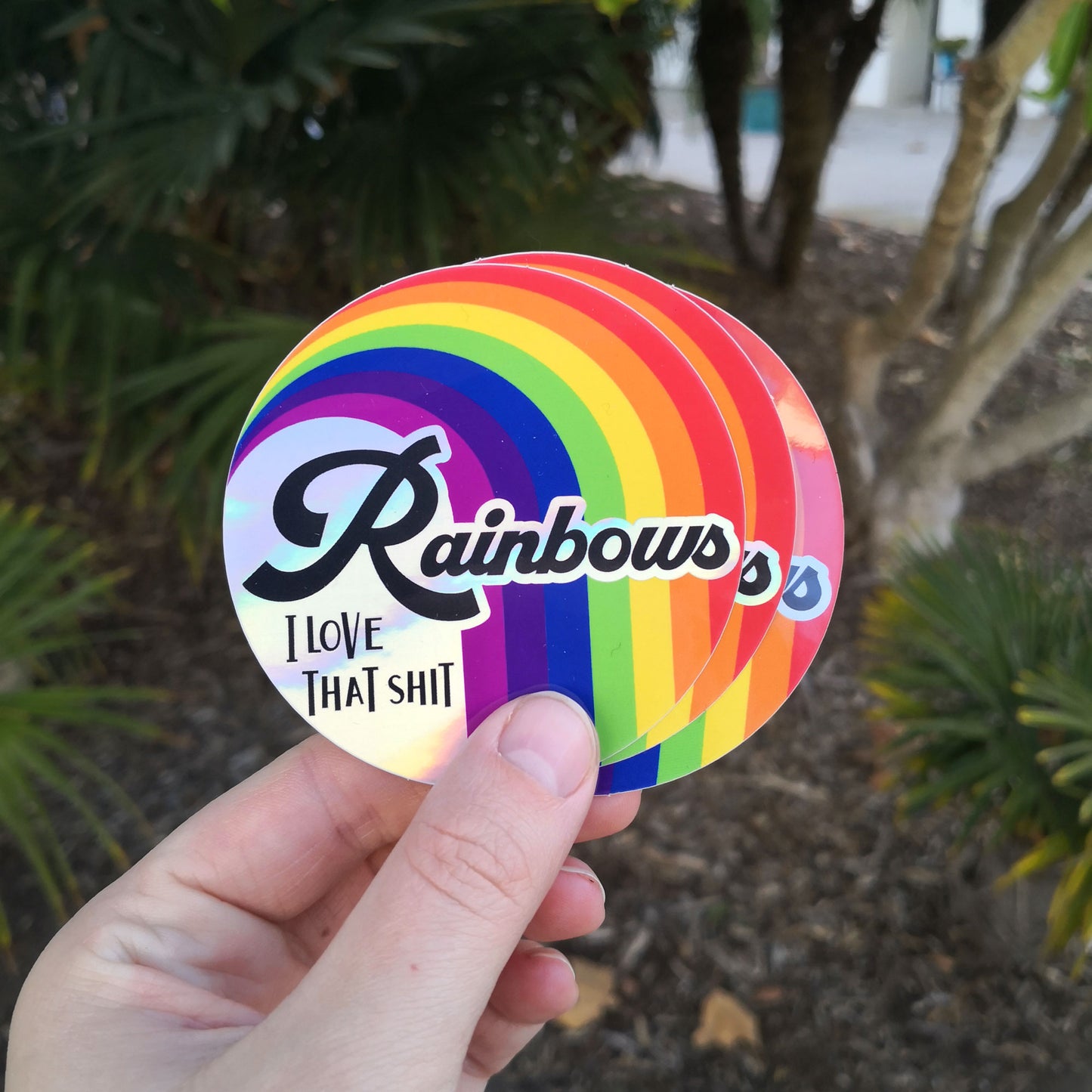 Rainbows – Holographic Sticker